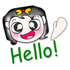 [LINEスタンプ] Hi！ My name is Saki..^^