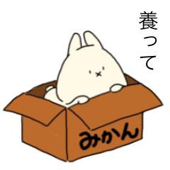 [LINEスタンプ] 省エネモード、うさ本さん 2