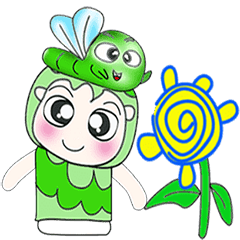 [LINEスタンプ] My name is Hatori and worm...^^