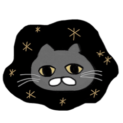 [LINEスタンプ] 無表情グレーねこ