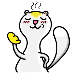 [LINEスタンプ] Cream ferret