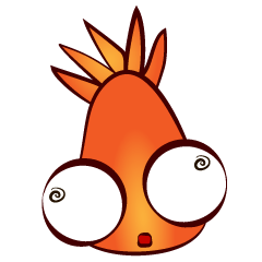 [LINEスタンプ] Happy Gold Fish [Color Ver.]