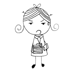 [LINEスタンプ] Nana office lady