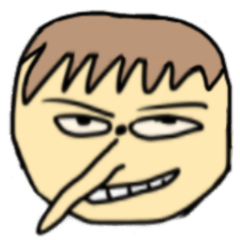 [LINEスタンプ] 鼻が高い人