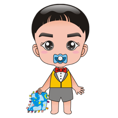 [LINEスタンプ] Yuan Happy hug never stop