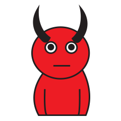 [LINEスタンプ] Red Monster