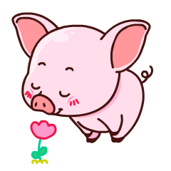 [LINEスタンプ] pink friends