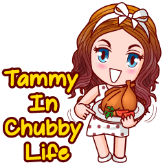 [LINEスタンプ] Tammy In Chubby Lifeの画像（メイン）