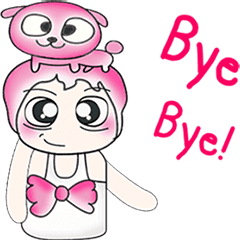 [LINEスタンプ] ...Mr. Kago and dog pink..^^