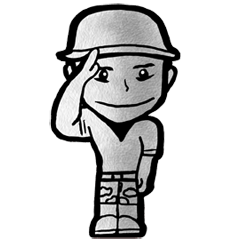 [LINEスタンプ] Soldier vigorous