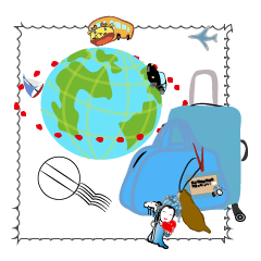 [LINEスタンプ] World Travel Diary - Taiwan