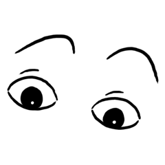 [LINEスタンプ] eye emoticon