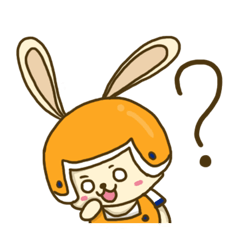 [LINEスタンプ] フルーツウサギ1 (日本語版)