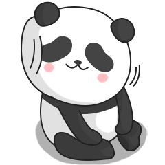 [LINEスタンプ] Shaking with Panda Yuan-Zaiの画像（メイン）