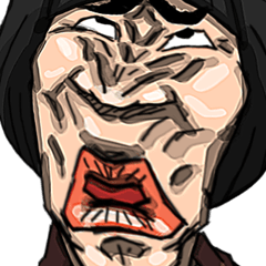 [LINEスタンプ] Face on distortion