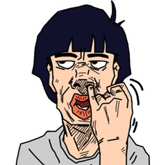 [LINEスタンプ] Annoying Face (for Worldwide)