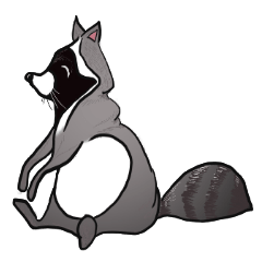 [LINEスタンプ] An Emo Raccoon