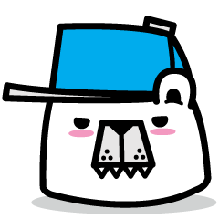 [LINEスタンプ] polar bear snowboarders snuk