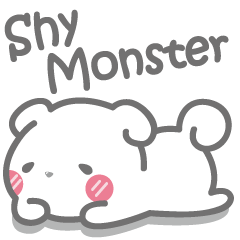 [LINEスタンプ] Shy Monster