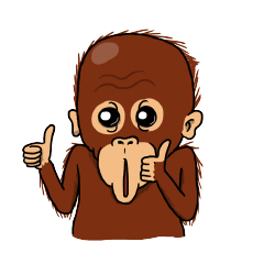 [LINEスタンプ] Otan The OrangUtan