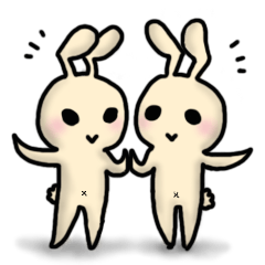 [LINEスタンプ] Isomeric rabbit