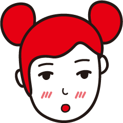 [LINEスタンプ] A cute red hair girl