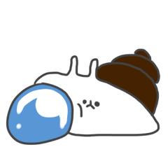 [LINEスタンプ] WOW : a cute little snail