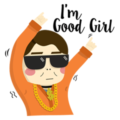 [LINEスタンプ] I'am a Good Girl