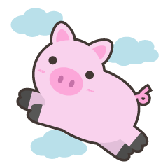 [LINEスタンプ] PINKY The Cute Pink Piglet