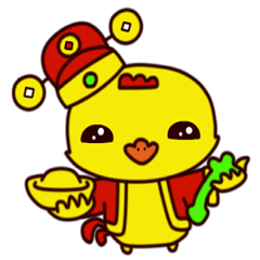 [LINEスタンプ] Spring festival bless chick