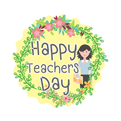 [LINEスタンプ] Happy teachers dayの画像（メイン）