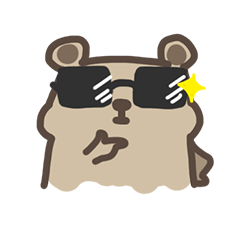 [LINEスタンプ] Brownie Bear Bernie ！！