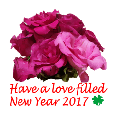 [LINEスタンプ] FLOWER TODAY FOR HAPPY NEW YEAR 2017