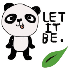 [LINEスタンプ] Panda lover in January (Office mode)