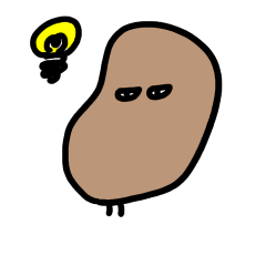[LINEスタンプ] つぶやき豆 日常編