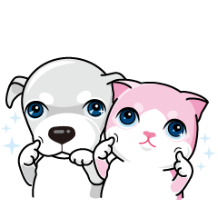 [LINEスタンプ] 二人の友人は、