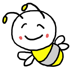 [LINEスタンプ] ハチ子（藤原養蜂場）