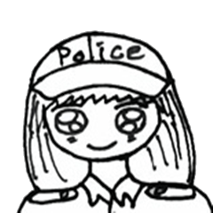 [LINEスタンプ] Police warm