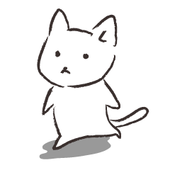 [LINEスタンプ] ぽてぱた白猫