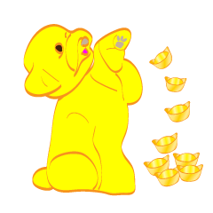 [LINEスタンプ] ハロディ2 - ラッキー