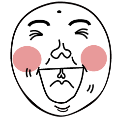 [LINEスタンプ] Mole face