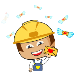 [LINEスタンプ] Workers Happy at Work