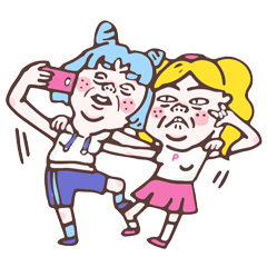 [LINEスタンプ] Super Sister Flower
