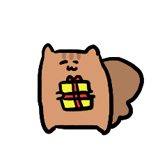 [LINEスタンプ] ほわほわリス