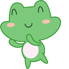 [LINEスタンプ] Cute french frog Moya