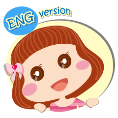 [LINEスタンプ] Beauty-Eye girl (English)