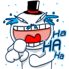 [LINEスタンプ] HAHaHa Snow funny