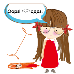 [LINEスタンプ] Oops！ not oops.~Annie talk about LIFE