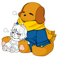 [LINEスタンプ] ジョンくんとミミちゃん