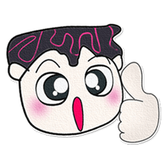 [LINEスタンプ] Hi my name is Saki...^^